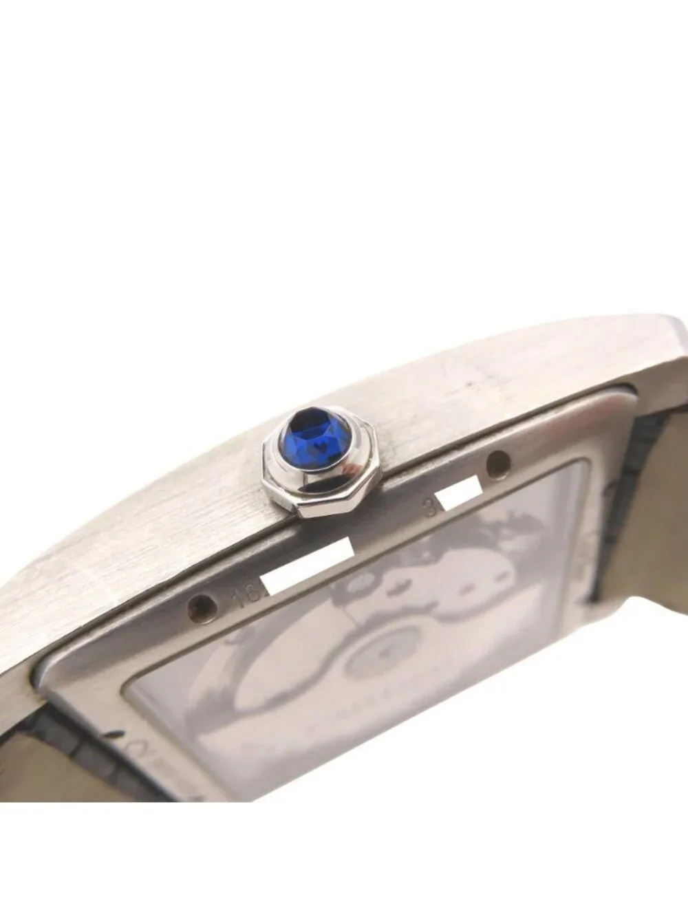 Cartier Tank MC Automatic Watch SS Matte Croco Black Dial